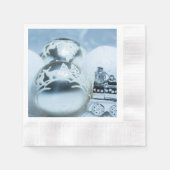 Winterweiße Dekoration. Christmas. Serviette (Vorderseite)