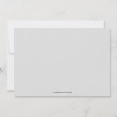 Winterweiße Einladung (Rückseite)