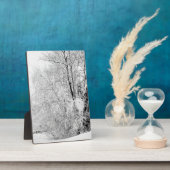 Winterweiße Fotoplatte (Seite)
