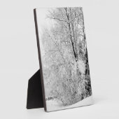 Winterweiße Fotoplatte (Seite)