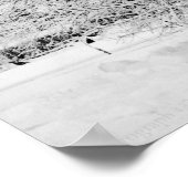 Winterweiße Poster (Ecke)