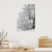 Winterweiße Poster (Küche)
