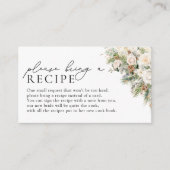 Winterweiße Rosen Evergreen Bitte bringen Sie ein  Begleitkarte (Vorderseite)