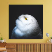 Winterweiße Schneeauwl Leinwanddruck (Insitu (Wohnzimmer))