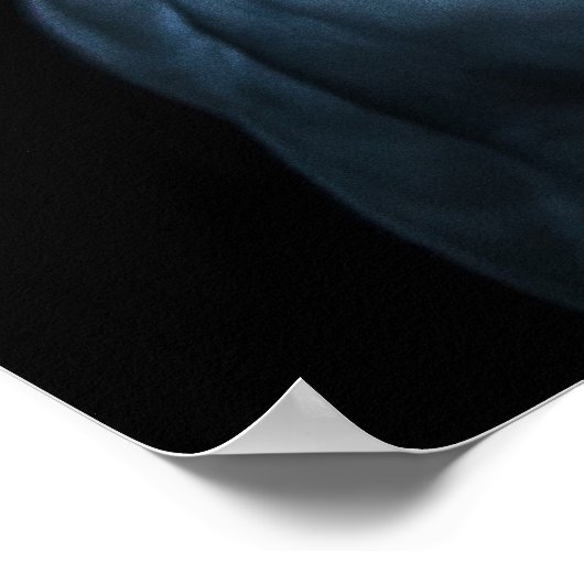 Winterweiße Schneeauwl Poster (Ecke)