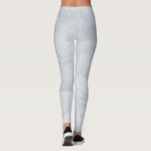Winterweiße Schneedecke Glitzer Glitzern Weihnach Leggings