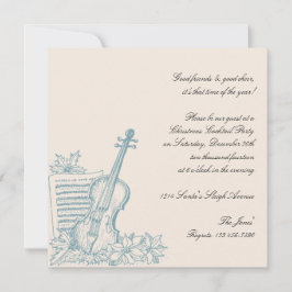 Winterweiße und Blaue Musik - Weihnachtsfest - Par Einladung