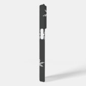 Winterweißer Mustername grau Case-Mate iPhone Hülle (Rückseite / Rechts)