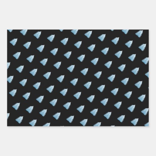 Winterweißer Pinienbaum Geschenkpapier Set (Vorderseite 2)