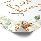 Winterweißes Brautparty Poster (Ecke)