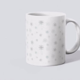 Winterwellen gefroren - Schneeflocken-Tasse mit Zi Kaffeetasse