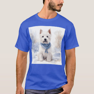 Winterwestie Hintergrund von feinen Freunden fa T-Shirt