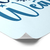 Winterwetter - Typografie des Schneeurlaubs Poster (Ecke)