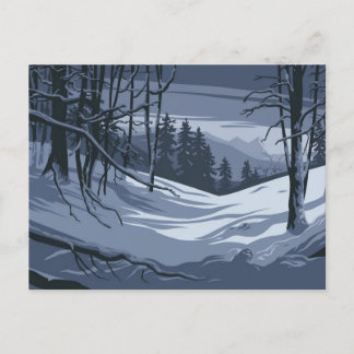 Winterwetterbebild Postkarte