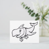 Winterwhale Farbplatte Postkarte (Stehend Vorderseite)