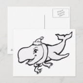 Winterwhale Farbplatte Postkarte (Vorne/Hinten)