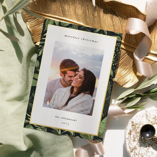 Winterwiese | Botanisches Weihnachtsfest - Foto Folien Feiertagskarte