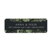 Winterwiese | Grüne botanische Rücksendeadresse (Vorne)