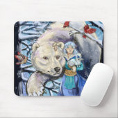Winterwinde Eisbär~mousepad Mousepad (Mit Mouse)