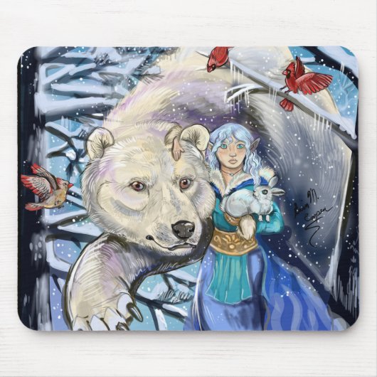 Winterwinde Eisbär~mousepad Mousepad (Vorne)