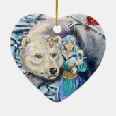 Winterwinde Eisbär~ornament Keramikornament (Hinten)