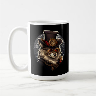 Winterwolf-Steampunk Kaffeetasse