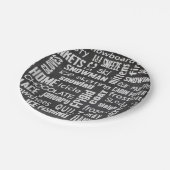 Winterwolke auf der Tafel Pappteller (Schrägansicht)