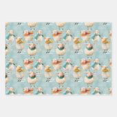 Winterwolkenschaf Geschenkpapier Set (Vorderseite)