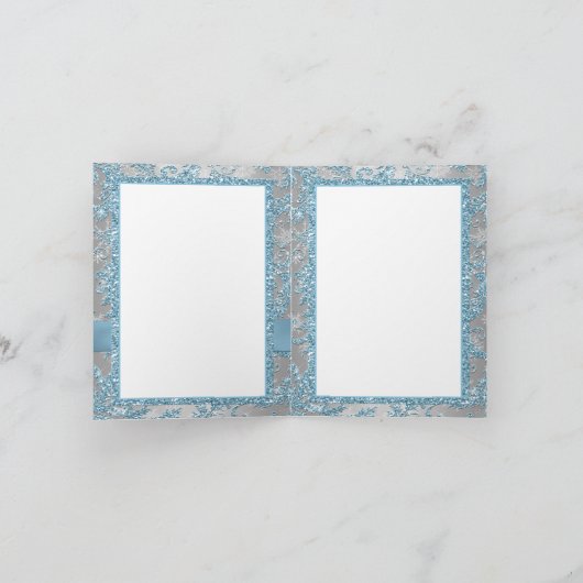 Winterwonderland Bat Mitzvah Danke, Karte (Innenseite)