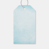 Winterwonderland Diamantschneeflocken Süß 16 Geschenkanhänger (Rückseite)