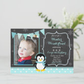 Winterwonderland Einladung zum Geburtstag (Stehend Vorderseite)