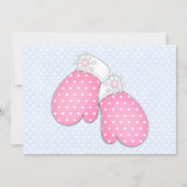 Winterwonderland Einladung zum Geburtstag (Rückseite)