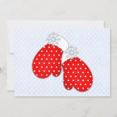 Winterwonderland Einladung zum Geburtstag (Rückseite)