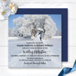Winterwonderland Einladung zur Hochzeit
