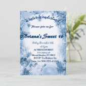 Winterwonderland Einladungen (Stehend Vorderseite)