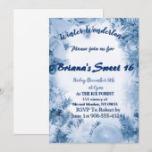 Winterwonderland Einladungen (Vorne/Hinten)