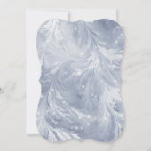 Winterwonderland Elegante Schneehöhe Einladung (Rückseite)