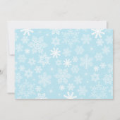 Winterwonderland Feiertag Einladung (Rückseite)