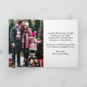 Winterwonderland Geflochtenes Foto Karte (Innenseite)