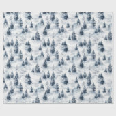 Winterwonderland-Geschenkpapier für den Schneewald Geschenkpapier (Flach)