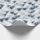 Winterwonderland-Geschenkpapier für den Schneewald Geschenkpapier (Ecke)