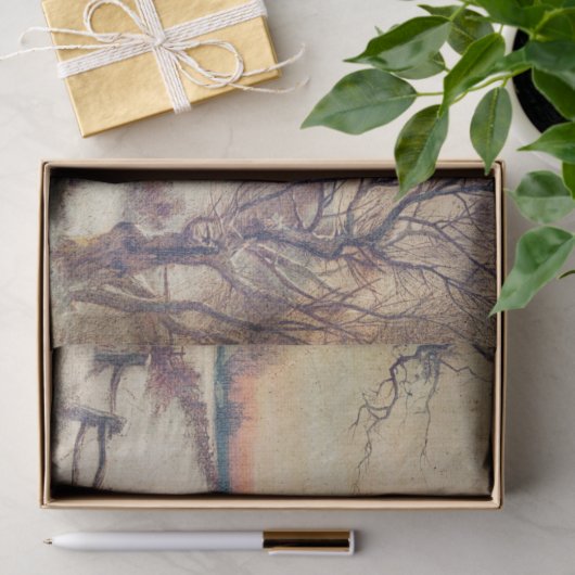 Winterwonderland-Gewebe oder Dekoupage-Papier Seidenpapier (Geschenk)