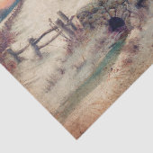 Winterwonderland-Gewebe oder Dekoupage-Papier Seidenpapier (Detail)