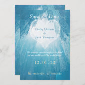 Winterwonderland Hochzeit - Einladung (Vorne/Hinten)