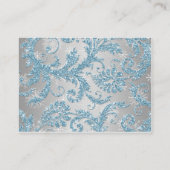 Winterwonderland Hochzeitsempfang Beilage Begleitkarte (Rückseite)