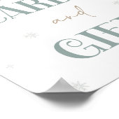 Winterwonderland-Karte und Geschenktafel Poster (Ecke)