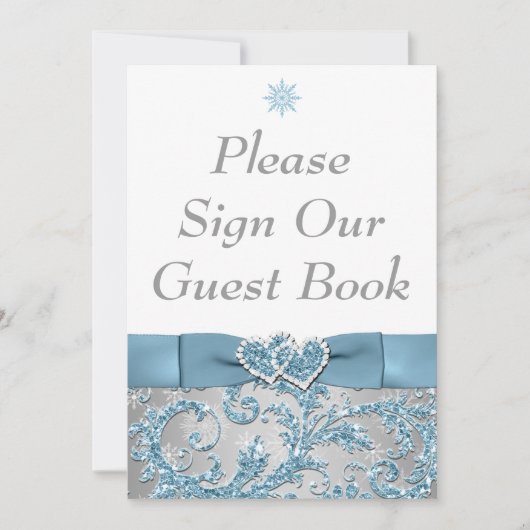 Winterwonderland-Karten für verbundene Herzen Einladung (Vorderseite)