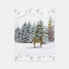 Winterwonderland mit Deer Fleece Blanket