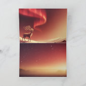 Winterwonderland Mystical Hirsche Grußkarte Karte (Innenseite)