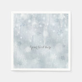 Winterwonderland Party Serviette (Vorderseite)